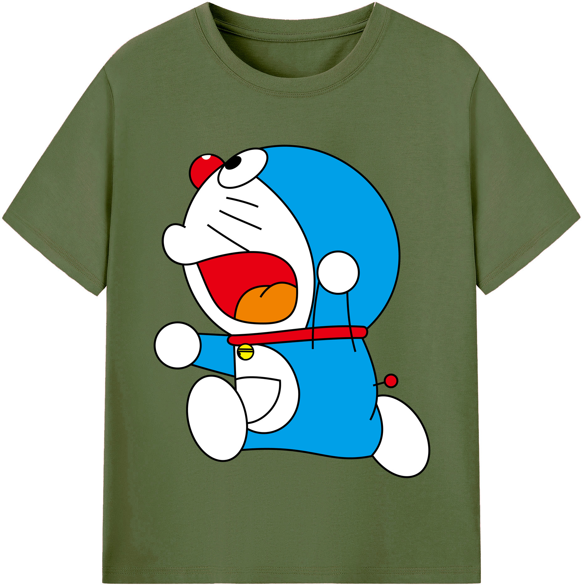（画像用） ドラえもん Doraemon 綿100％半袖Tシャツ（フロントプリント）